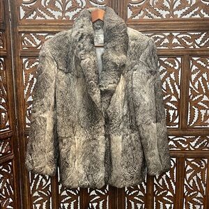 Vintage Natural Rabbit Fur Jacket